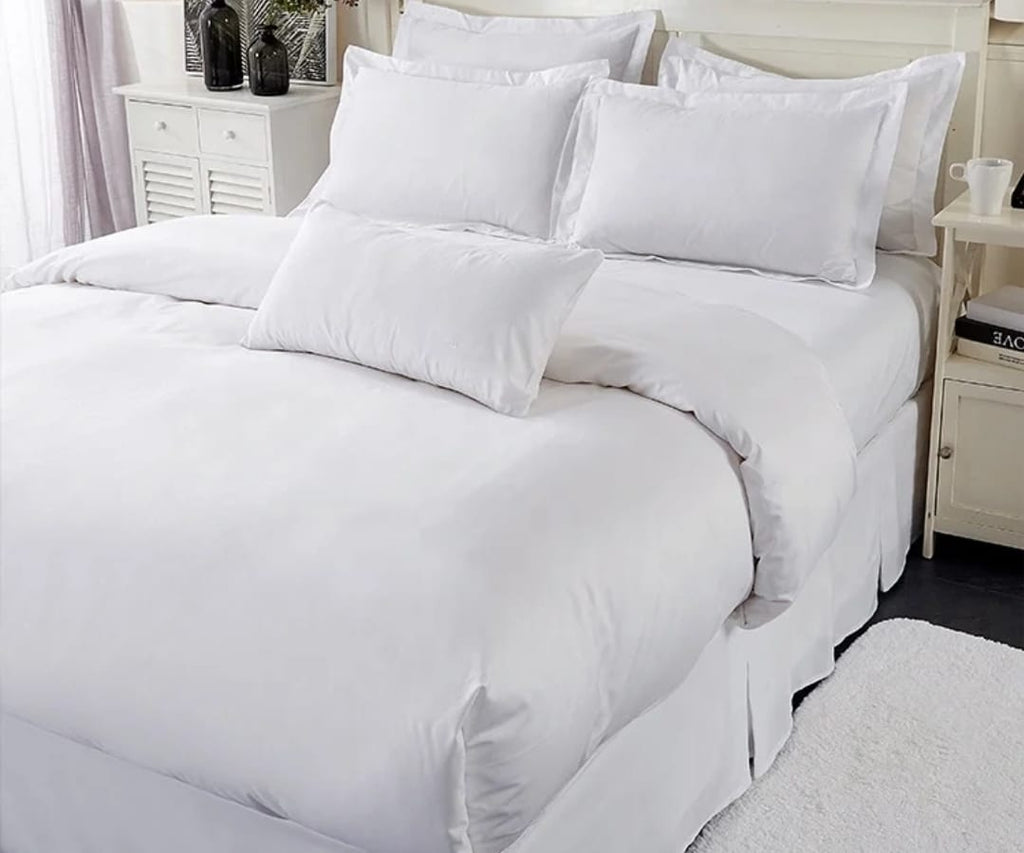Bedsheet and Pillow Cases - White Plain