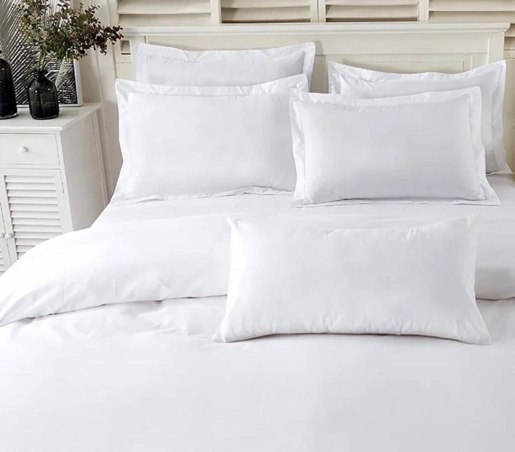 Bedsheet and Pillow Cases - White Plain